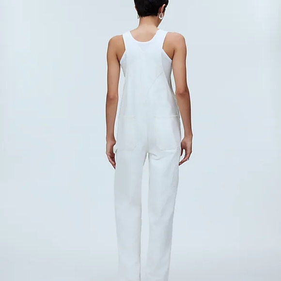 Madewell White Denim Overalls - Picture 8 of 9